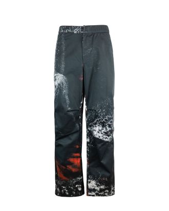 Ash print baggy trousers