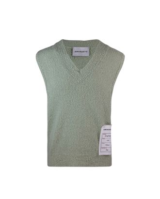 Boucle knitted waistcoat