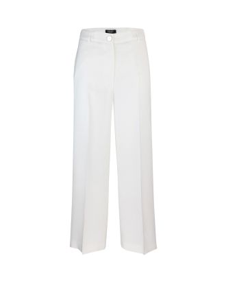 Pantalone bianco con piega frontale