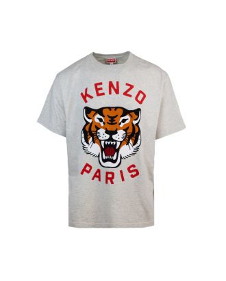 T-shirt grigia Lucky Tiger
