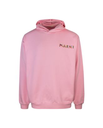 Pink flowers logo sweatshirt