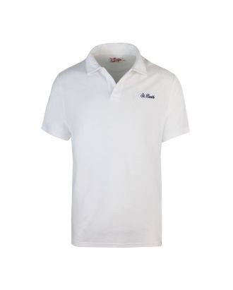 Jeremy polo shirt in white terry