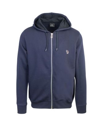 Navy hooded sweatshirt with zip