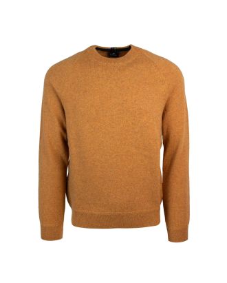 Maglione arancio lana merino