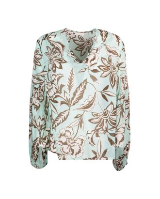 Quiet Garden floral blouse