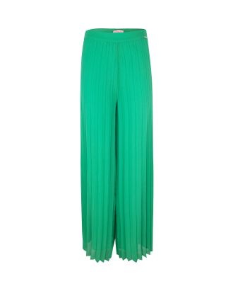 Emerald green pleated trousers