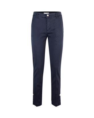 Navy blue tapered chinos