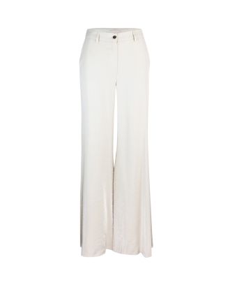 Wide trousers in viscose twill