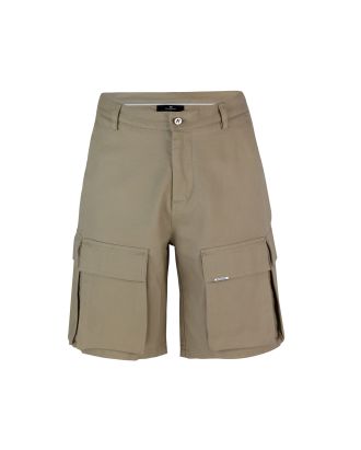 Beige cargo shorts
