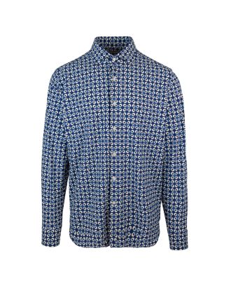 Blue patterned shirt
