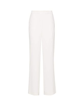 Wide cream trousers