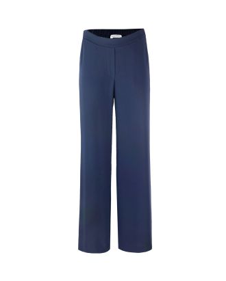 Wide navy blue trousers