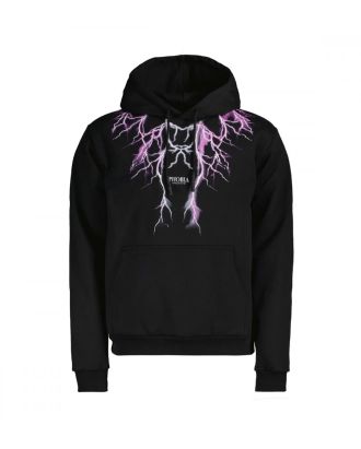 Sweatshirt with purple/grey "Lightning" print