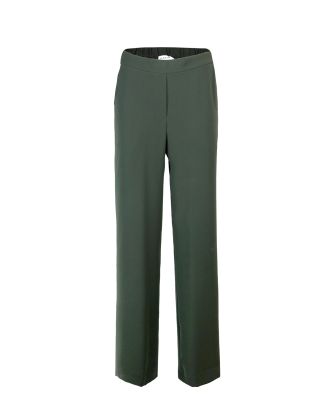 Wide olive green trousers