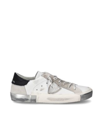 Sneaker Prsx bianca e argento