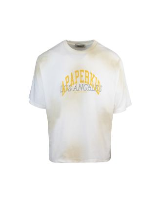 T-shirt with washed effect logo