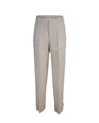 Palazzo trousers in linen canvas