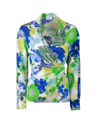 Camicia chimono in fantasia multicolor