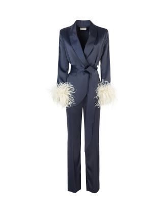 Ives suit with sand feathers
