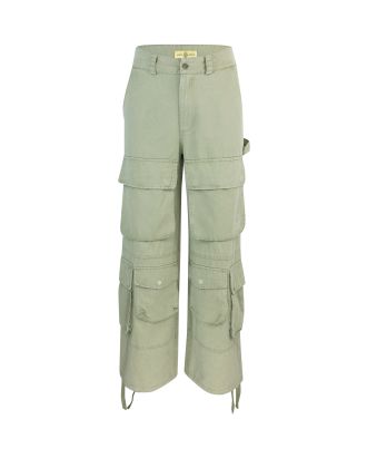 Pantalone cargo wide green