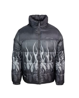 Triple black flame down jacket
