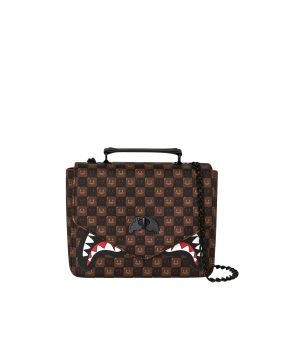 Borsa A Spalla Bubble Brown Check