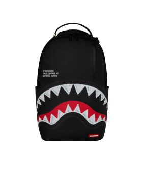 Zaino Shark Central Black Embroidered