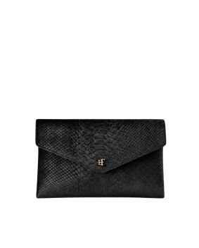 Borsa In Velluto Con Stampa Cocco Nero