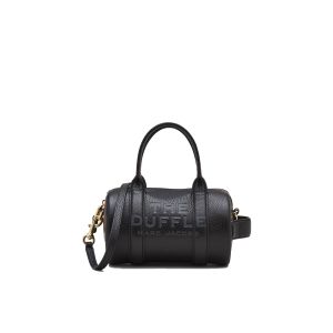 The leather mini Duffle Bag black