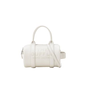 The leather mini Duffle Bag white