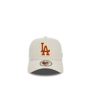 LA Dodgers Boucle Cream Trucker Cap