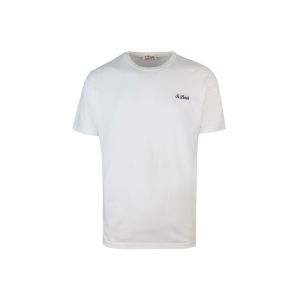 T-shirt Dover bianca con ricamo logo