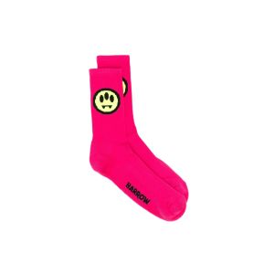 Unisex fuchsia logoed socks