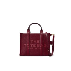 The Leather Medium Tote Bag Cherry