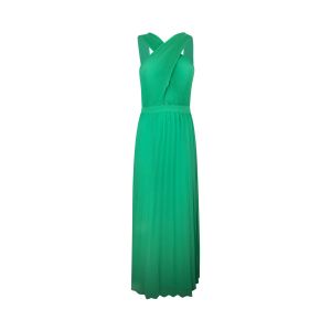 Emerald green pleated dress