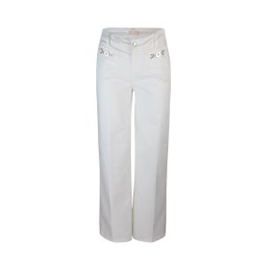 Cropped flare trousers