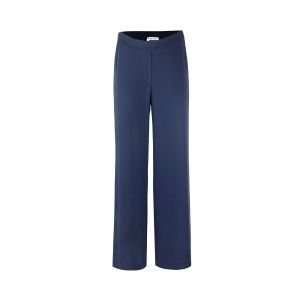 Wide navy blue trousers