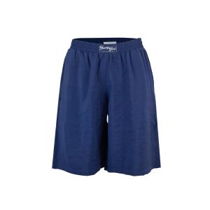 Blue cupro Bermuda shorts