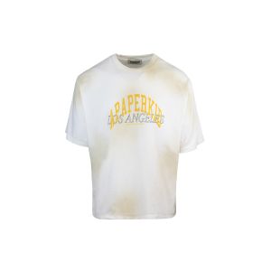 T-shirt con logo effetto washed