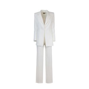 Crepe jacket and trouser suit