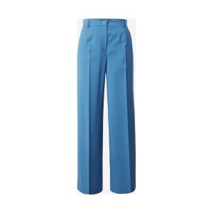 Palazzo trousers in air force wool canvas