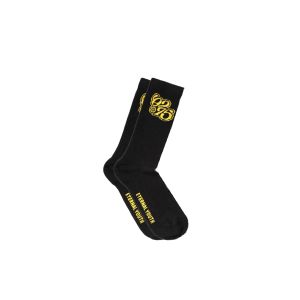 Cotton socks with inlay