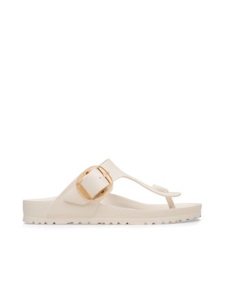 Gizeh Big Buckle Eggshell Slipper