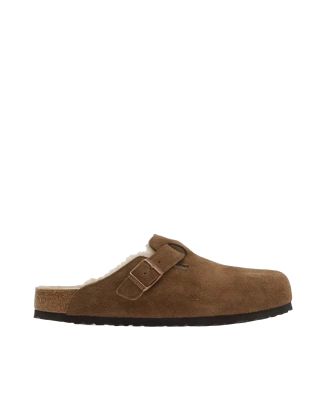 Ciabatta Boston Shearling Dark Tea Suede