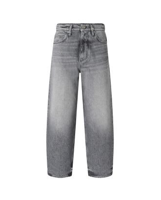 Grey denim balloon jeans