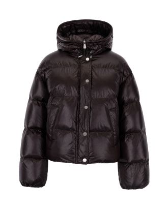 Dark Brown Technical Down Jacket