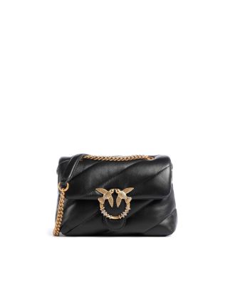 Mini Puff Bag New Buckle Black Antique Gold