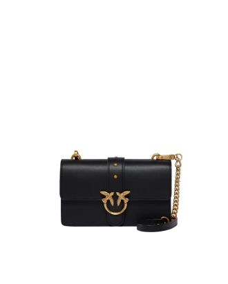 Mini Love Bag One Black Antique Gold