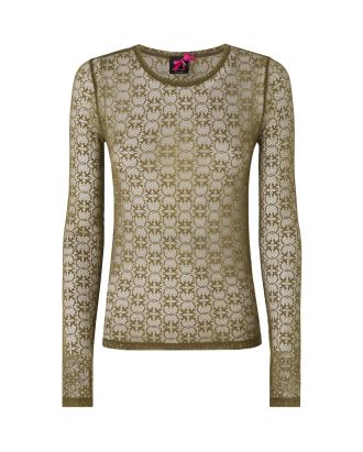 Olive Green Lace Top
