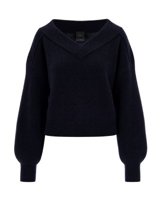 Dark Navy Blue V-Neck Jersey